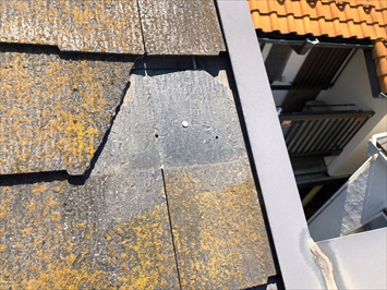 多摩市貝取にて屋根の点検、コロニアルNEOが使用された屋根の調査を行いました